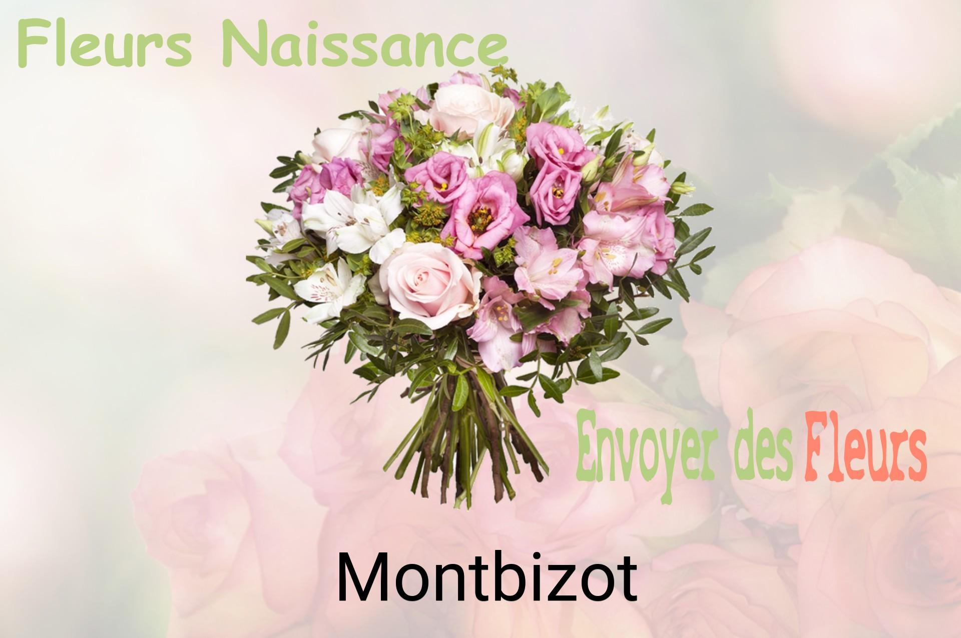 Bouquet de fleurs de naissance livré à Montbizot